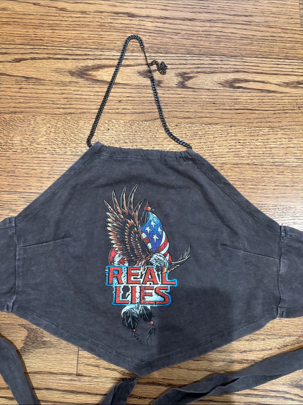 Adika Charcoal Gray Cotton Halter Top